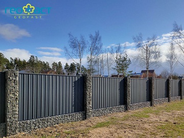 Забор из габионов Дмитровский район