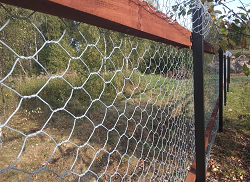 Забор из габионной сетки